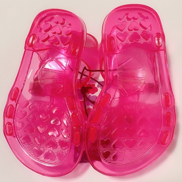 Fuchsia jelly sandals with flower 🌸💖 - Picture 5 of 5